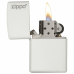 ISQUEIRO ZIPPO WHITE MATTE WITH ZIPPO LOGO